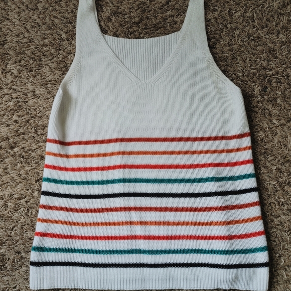 Striped Sweater Tank - Picture 1 of 2